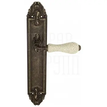 Дверная ручка Venezia 'COLOSSEO' на планке PL90 античная бронза