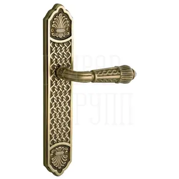 Дверная ручка на планке Mestre OA 3130 матовая античная латунь
