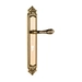 Дверная ручка на планке Mestre OA 3734, черненое золото 24к
