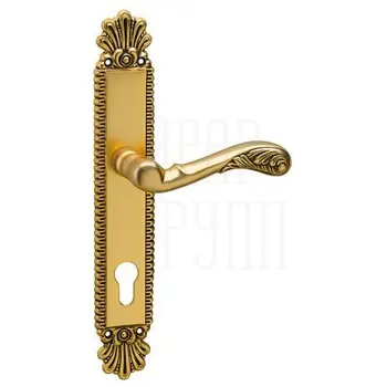 Дверная ручка на планке Mestre OA 2660 золото 24к