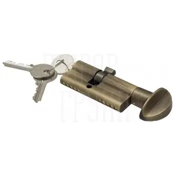 Venezia цилиндр (70 мм/25+10+35) ключ-вертушка матовая бронза
