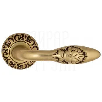 Дверная ручка на розетке Venezia 'CASANOVA' D4 французское золото