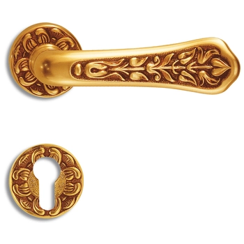 Дверная ручка на розетке Salice Paolo 'Sharjah' 3020 французское золото