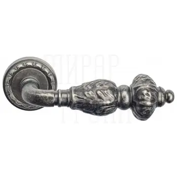 Дверная ручка на розетке Venezia 'LUCRECIA' D2 античное серебро