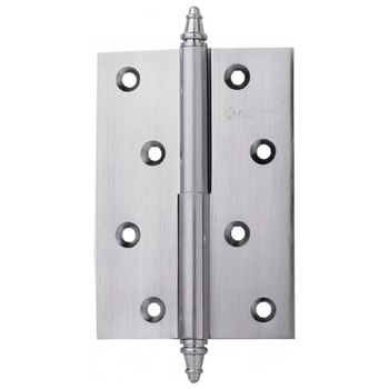 Петля дверная Archie A010-D L (латунь, левая) 100 мм матовый хром