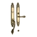Ручка для входной двери Mestre OJ 3404 с замком и ключами, матовая античная латунь