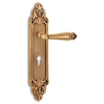 Дверная ручка на планке Salice Paolo 'Montpellier' 3051 французское золото (cyl)