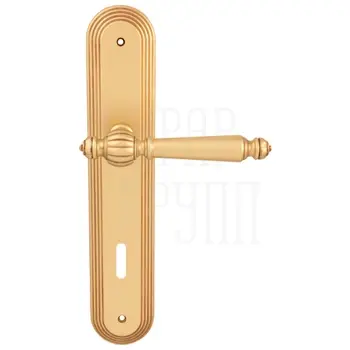 Дверная ручка на планке Melodia 235/235 'Mirella' французское золото (key)
