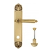 Дверная ручка Venezia 'CASTELLO' на планке PL87, французское золото (wc)