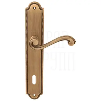 Дверная ручка на планке Melodia 225/458 'Cagliari' матовая бронза (key)