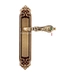 Дверная ручка Extreza 'GRETA' (Грета) 302 на планке PL02, матовая бронза