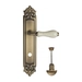 Дверная ручка Venezia "COLOSSEO" на планке PL96, матовая бронза (wc)