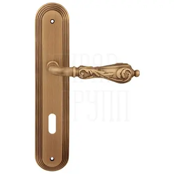 Дверная ручка на планке Melodia 229/235 'Libra' матовая бронза (key)