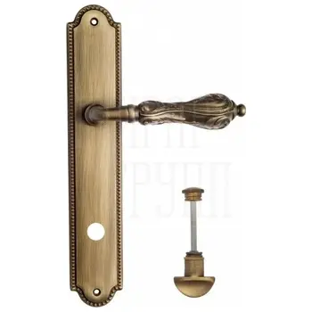 Дверная ручка Venezia 'MONTE CRISTO' на планке PL98 матовая бронза (wc)