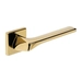 Дверная ручка Extreza Hi-Tech 'ERICA' (Эрика) 119 на квадратной розетке R11, полированное золото