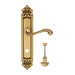 Дверная ручка Venezia "VIVALDI" на планке PL96, французское золото (wc)