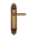 Дверная ручка Extreza 'LEON' (Леон) 303 на планке PL02, матовая бронза