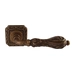 Дверная ручка на розетке Melodia 229 Q "Libra", античная бронза