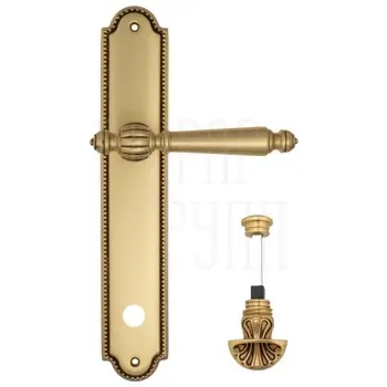 Дверная ручка Venezia 'PELLESTRINA' на планке PL98 французское золото (wc-4)
