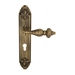 Дверная ручка Venezia 'LUCRECIA' на планке PL90, матовая бронза (cyl)