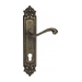 Дверная ручка Venezia "VIVALDI" на планке PL96, античная бронза (cyl)