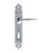 Дверная ручка Extreza 'CALIPSO' (Калипсо) 311 на планке PL02, полированный хром (key)