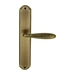 Дверная ручка Extreza 'VIGO' (Виго) 324 на планке PL01, матовая бронза