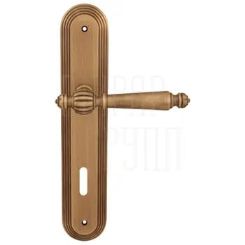 Дверная ручка на планке Melodia 235/235 'Mirella' матовая бронза (key)