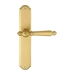Дверная ручка Extreza 'DANIEL' (Даниел) 308 на планке PL01, матовое золото (PASS)