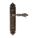Дверная ручка Extreza 'GRETA' (Грета) 302 на планке PL02, античная бронза