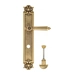 Дверная ручка Venezia "CASTELLO" на планке PL97, французское золото (wc)