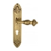 Дверная ручка Venezia 'LUCRECIA' на планке PL90, французское золото (cyl)