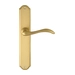 Дверная ручка Extreza 'AGATA' (Агата) 310 на планке PL01, матовое золото (PASS)