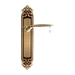 Дверная ручка Extreza 'CALIPSO' (Калипсо) 311 на планке PL02, матовая бронза