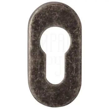 Накладки под цилиндр для профильных дверей Melodia (F) античное серебро