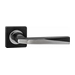 Дверные ручки Renz (Ренц) 'Валерио' INDH 54-02 на квадратной розетке, черный/хром блестящий