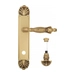 Дверная ручка Venezia 'OLIMPO' на планке PL87, французское золото (wc-4)