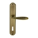 Дверная ручка Extreza 'VIGO' (Виго) 324 на планке PL01, матовая бронза (key)