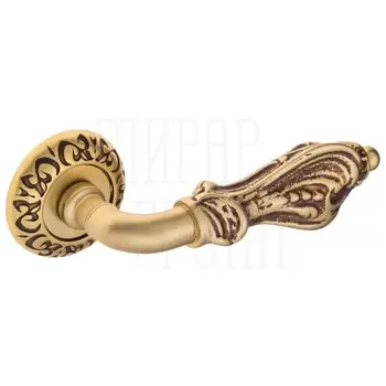 Дверная ручка на розетке Venezia 'FLORENCE' D4 французское золото