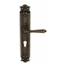 Дверная ручка Venezia "CLASSIC" на планке PL97, античная бронза (cyl)