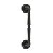 Ручка дверная скоба Extreza 'Petra' (Петра) 250 мм (205 мм) на круглых розетках R05, черный