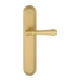 Дверная ручка Extreza 'PIERO' (Пиеро) 326 на планке PL05, матовое золото (PASS)