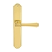 Дверная ручка Extreza 'PIERO' (Пиеро) 326 на планке PL01, полированное золото