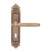 Дверная ручка на планке Melodia 353/229 "Regina", матовая бронза (key)