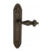 Дверная ручка Venezia 'LUCRECIA' на планке PL90, античная бронза