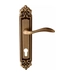 Дверная ручка на планке Melodia 132/229 "Laguna", матовая бронза (cyl)