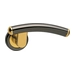 Дверные ручки на розетке Morelli Luxury 'Luna', черный хром + золото