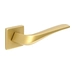 Дверная ручка Extreza Hi-Tech 'Gira' (Гира) 108 на квадратной розетке R11, матовое золото