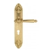 Дверная ручка Venezia "PELLESTRINA" на планке PL90, полированная латунь (cyl)