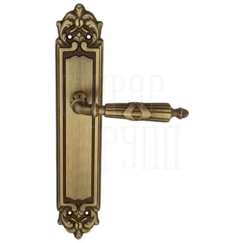Дверная ручка Venezia 'ANNETA' на планке PL96 матовая бронза